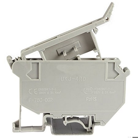 Upun Type UKJ-4RD Fuse Terminals for 5x20 mm Fuses, 60-PK ASIUK5HESI